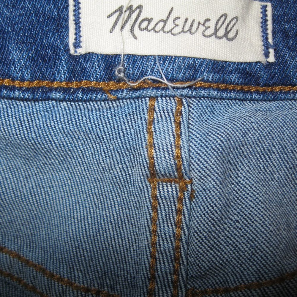 Madewell High-Rise Cut-Off Denim Blue Jean Shorts - Picture 10 of 12